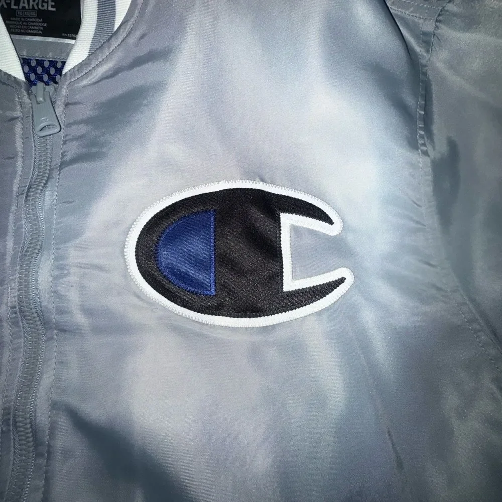Champion Men's Silver Varsity Lightweight Jacket size XL - Picture 3 of 10